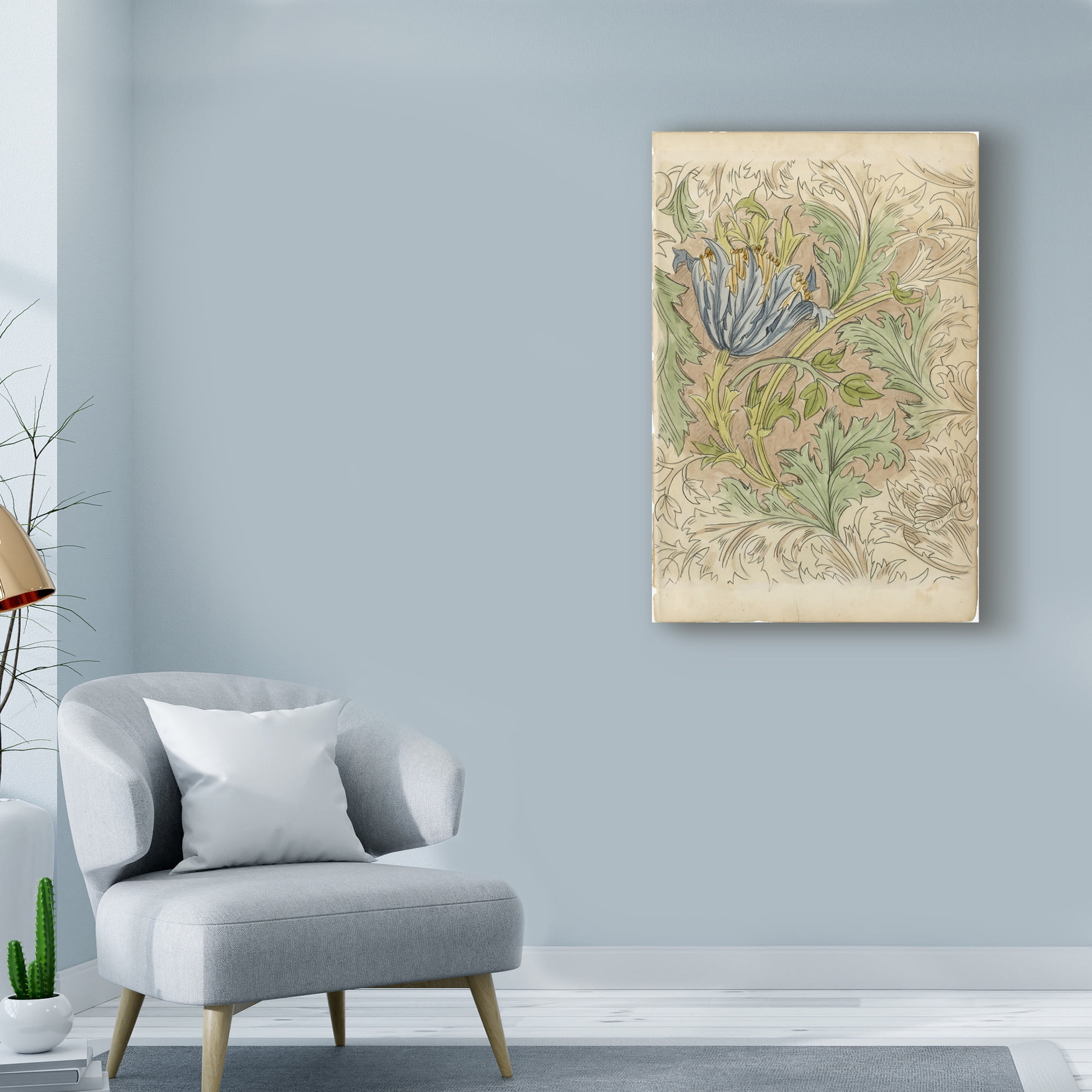 Trademark Fine Art 'Floral Pattern Study III' Canvas Art by Ethan Harper