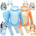 thumbnail image 2 of Disfraz de Halloween para niños, ropa de Cosplay de Anime Bingoed, pantalones de manga larga, máscara, guantes, encantador, carnaval, fiesta, 2 of 4