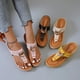 thumbnail image 4 of Sandalias de playa para mujer Sandalias con tacón inclinado y punta con clip, 4 of 5