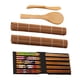thumbnail image 1 of Moyic Juego para hacer Sushi, cortina para hacer arroz, rollo para cocinar, palillos chinos retorcidos, ayudante rodante japonés, cocina Cocina y Comedor carbonizado Moyic HA061218-02, 1 of 6