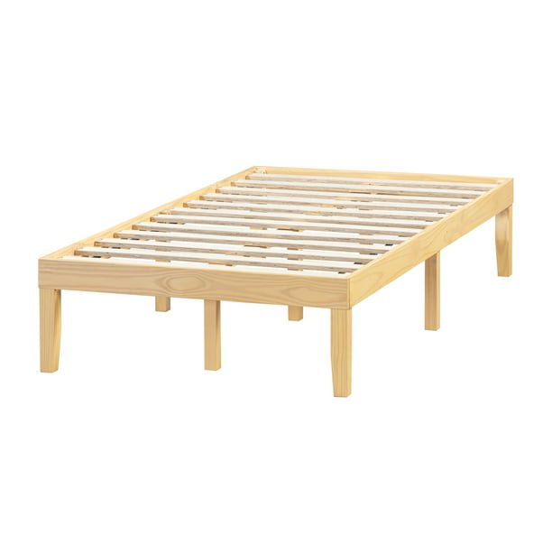 Naomi Home Isabella Wood Platform Bed, Natural Wood Queen Platform Bed Frame
