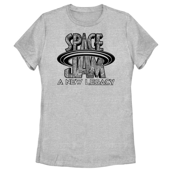 Women's Space Jam: A New Legacy Cyber Logo  Graphic Tee Athletic Heather X Large