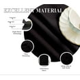 thumbnail image 3 of Rivana 18 inch long Grommet Window Valances With Metal Rings For Kitchen - 2 Panels Room Darkening Curtain Valance for basement (Black, 42" W x 18" L), 3 of 7