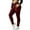 Wine, variant on Simua Women's Fleece-Lined Leggings with Pockets - Thermal Winter Tights Warm Thermal Base Layer Stretchy Athletic Pants for Cold Weather