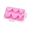 thumbnail image 3 of FastXmas Valentine's Day 6Multi-Heart Shaped Silicone Mold For Chocolate Cake Jelly Pudding Dessert Mold for Kitchen, Handmade Soap Mould Candy Making Set (1 Pc 7.3 x 4.9 Inch), 3 of 7