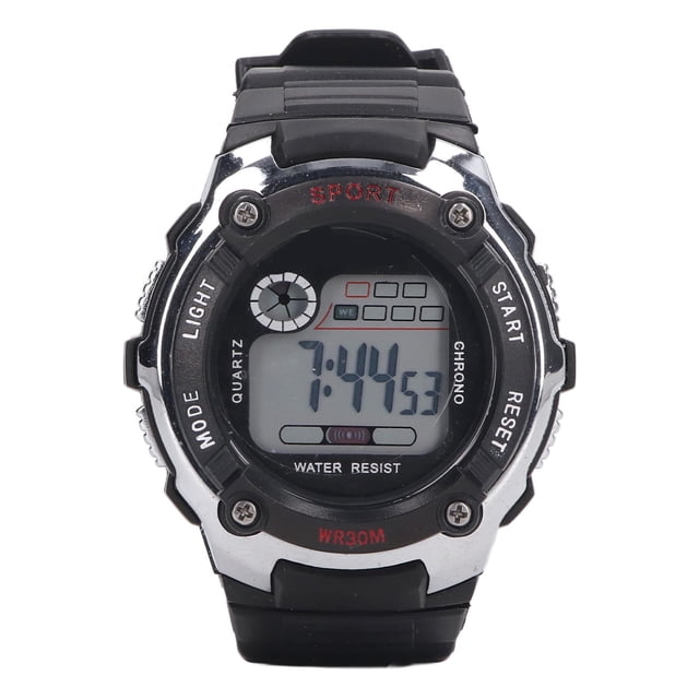 Reloj Digital, Reloj Deportivo Luminoso Resistente Al Agua Con Correa De Silicona, Cronómetro, Alarma, Visualización De Fecha De La Semana, 12/24 Horas, Reloj Cronógrafo Digital