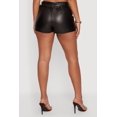 thumbnail image 4 of Women's Almost Famous Belted Faux Leather Skort, 4 of 5