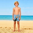 thumbnail image 4 of Pantalones cortos de playa para niños y niñas, de color liso, con estampado bonito, transpirables y con bolsillos, para verano, 4 of 9