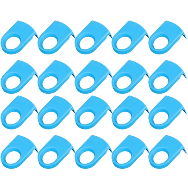 Broches de Cerveza, Clips para de Cóctel, Portabotellas, Clips de Plástico para Beber, Copas para Fiestas de Cumpleaños, Bodas, Azul