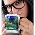 thumbnail image 2 of 3drose, Fairy Tale in Fantasy Graphic Lovers, 11oz Two-tone Black Mug, 2 of 6