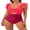 Red, variant on XMMSWDLA Women's One Piece Swimsuit Wrap Bathing Suit Swimsuits for Women