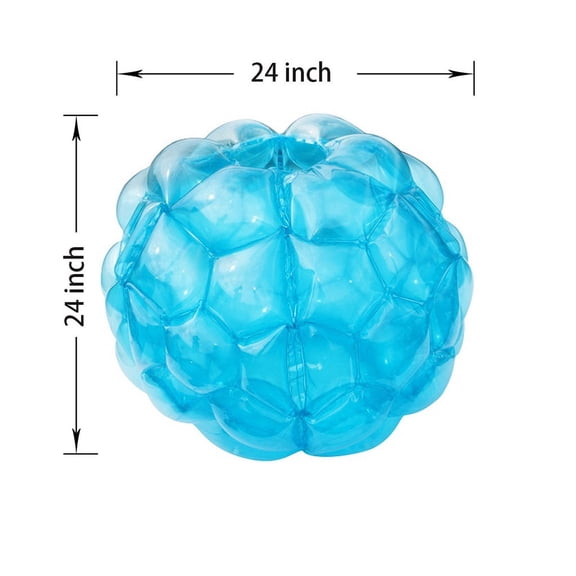 Blue Childrens Inflatable Pvc Bumper Ball For Outdoor Sports Game Toy Fun Play 60Cm