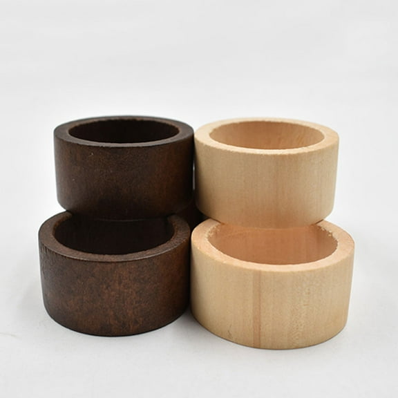 FOMIYES Boho Wooden Napkin Rings Unique Design for Party Dining Decor