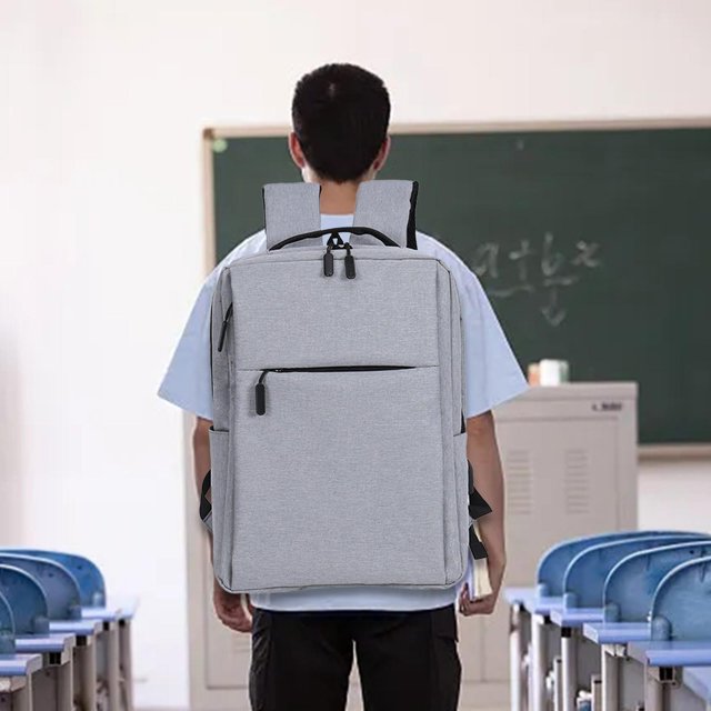 Mochila para portátil Mochila de viaje de negocios Mochila de senderismo Se adapta a portátiles de hasta 15,6 pulgadas Gran capacidad Ligera Duradera , GRIS Yinane Bolso de negocios