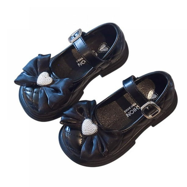 URMAGIC Girl's Mary Jane School Uniform Shoes Bow Strap Dress Uniform