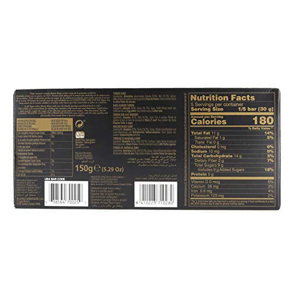 Delaviuda Crunchy Almond Nougat Snack Bars, 3 Pack, 5.29 oz