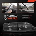 thumbnail image 5 of A-Premium Multifunction Switch Turn Signal Switch Compatible with Honda Accord 2008 2009 2010 2011 2012, with Fog Lights and Auto Headlights, 5 of 6
