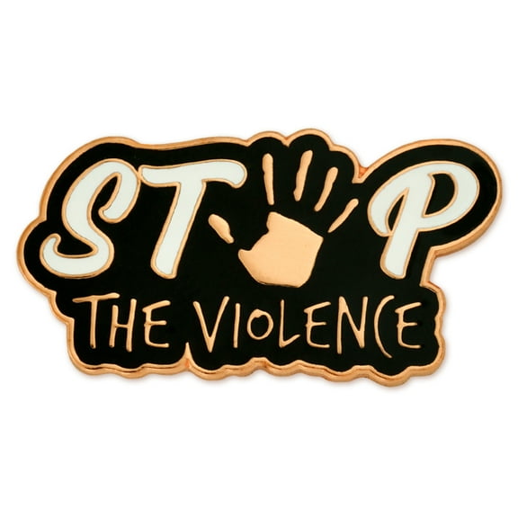 Stop The Violence Awareness Enamel Lapel Pin