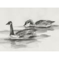 thumbnail image 2 of Harper, Ethan 14x12 White Modern Wood Framed Museum Art Print Titled - Geese Study II, 2 of 4