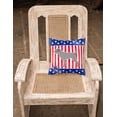 thumbnail image 2 of Caroline's Treasures BB3311PW1414 USA Patriotic German Wirehaired Pointer Fabric Decorative Pillow , 14Hx14W, multicolor, 2 of 2