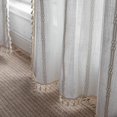 thumbnail image 4 of Cortinas BCLBUSTE, bordado bohemio, lino a rayas, 213 x 213 cm, color blanco, 4 of 9