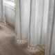 thumbnail image 4 of Cortinas BCLBUSTE, bordado bohemio, lino a rayas, 213 x 213 cm, color blanco, 4 of 9
