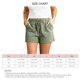 thumbnail image 5 of Pantalones cortos de mujer Pantalones elásticos de cintura alta Pantalones cortos de color puro con cordón Pantalones casuales de verano, 5 of 6