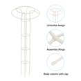 thumbnail image 4 of Garden Trellis for Climbing Plants Outdoor, 185cm Metal Umbrella Plant Trellis for Vine Flower Support,White, 4 of 7