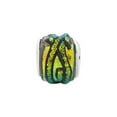 thumbnail image 2 of 925 Sterling Silver Reflections Yellow Dichroic Glass Bead; for Adults and Teens; for Women and Men, 2 of 3