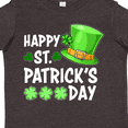 thumbnail image 4 of Inktastic Happy St. Patrick's Day Green Hat and Clovers Boys or Girls Toddler T-Shirt, 4 of 5