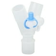 Tee Oxygen Tubing Connector 2 Holes Reusable Easy Clean for Breathing