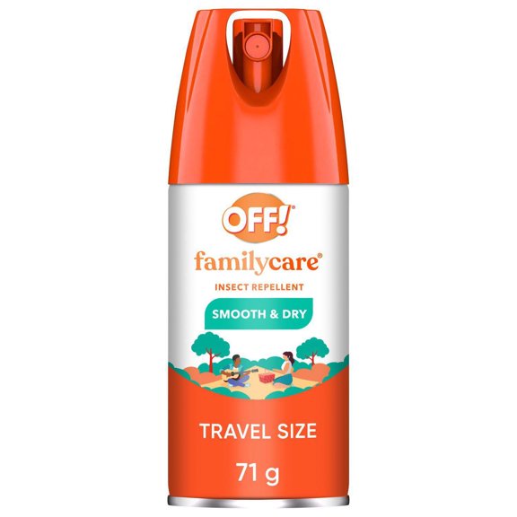 OFF! Aérosol chasse-moustiques protection familiale avec formule en poudre, jusqu’à 5&nbsp;heures de protection, 71&nbsp;g