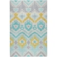 thumbnail image 2 of Addison Rugs Dream Shag Premium Machine Washable Transitional Tribal, Boho Aqua Rectangle Rug, 9' x 12', 2 of 8