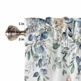 thumbnail image 5 of Kitchen Curtains 54 Inches length, Green Teal Eucalyptus Window Treatment Curtain Drapes, Coastal Summer Starfish Thermal Insulated Drapes for Basement Hotel RV, 42"x54", 2 Panels, 5 of 7