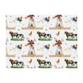 thumbnail image 4 of KLL Cute Farm Print Fleece Throw Blanket, Horizontal Fleece Bedding Cute Soft Blankets Comfy Fleece Flannel Plush Home Decor for Couch & Bed -60"x50", 4 of 9