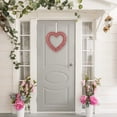 thumbnail image 5 of Glitter Heart Wreath 12 Inch for Front Door - Valentine's Day Hanging Sign, Garland Decoration for Home, Wedding, Anniversary & Lover Decor, 5 of 5