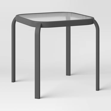 Veradek Outdoor Patio Umbrella Stand Side Table - Black - Walmart.com