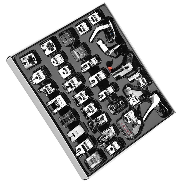Prensatelas, 32 piezas/juego de costura para caminar, pie para caminar, accesorio para máquina de coser, parte superior de la línea Jadeshay A
