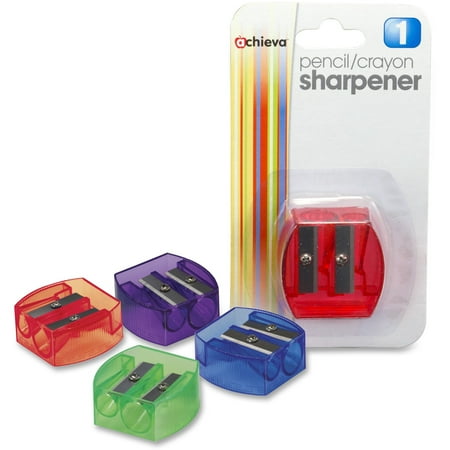 - OIC, OIC30230, Dual-purpose Pencil & Crayon Sharpener, 1 Each, Assorted