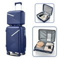 thumbnail image 3 of 4 Piece Luggage Sets With TSA Lock, Expandable PP Lightweight Suitcase With 4 Double 360 Degrees Mute Spinner Wheels For Men Women (14in/20in/24in/28in), 3 of 9