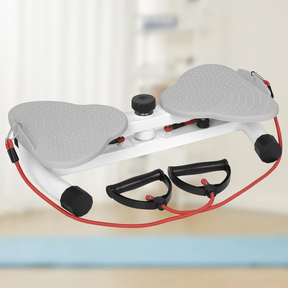Waist Disc with Resistance Bands, Core Abdominal Board with Acupressure Nodes, Noisy-Free Home Gym Twisting Stepper for Abs Waist Workout, Compact Torsion Trainer for Home Office