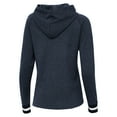 thumbnail image 3 of Women's Antigua Heather Navy Illinois Fighting Illini Trek Pullover Hoodie, 3 of 3