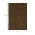 thumbnail image 4 of Mainstays Traditional Solid Brown Suede Shag Indoor Room Rug, 3' x 4'8", 4 of 8