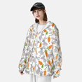 thumbnail image 4 of Pofeuu Cute Rabbit Print Sun Protection Outdoor Lightweight Full Zip UV Cooling Hoodie Long Sleeve Summer Clothing for Outdoor Hiking-XX-Large, 4 of 5