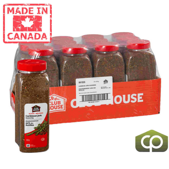Clubhouse Seasoning Jerk Caribbean - 510g (1.12 lbs) (12/Case)