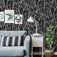 thumbnail image 3 of SUSSEXHOME 177.59 Square Feet Non-Woven Removable Wallpaper - Waterproof, Strippable, Light Resistance & Cleanable Wall Paper Roll - Wallpaper-Luna Collection-Branches, 3 of 5