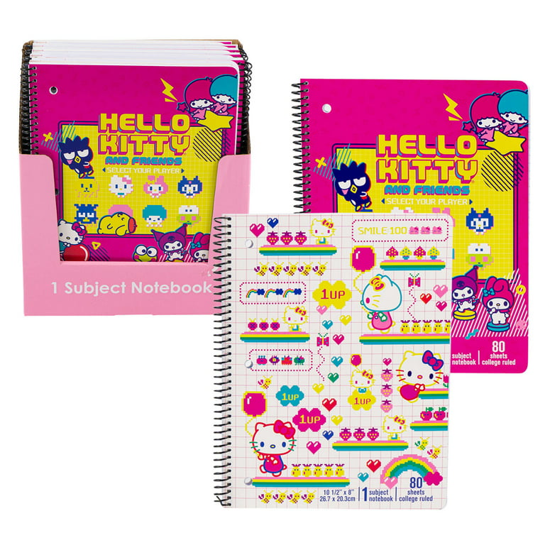 Wholesale Hello Kitty and Friends Notebook- Assorted MULTI