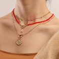 thumbnail image 3 of Bangcool Multilayer Necklace Star Letter: Collier de Perles Collier Collier Choker Collier, 3 of 10