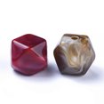 thumbnail image 2 of U8MO 10 Polygon Beads Acrylic Jelly Style Cube Jewelry Making Supplies 12mm Mix, 2 of 2