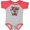 Heather and Red, variant on Inktastic Christmas Jingle All the Way with Music Notes and Holly Boys or Girls Baby Bodysuit